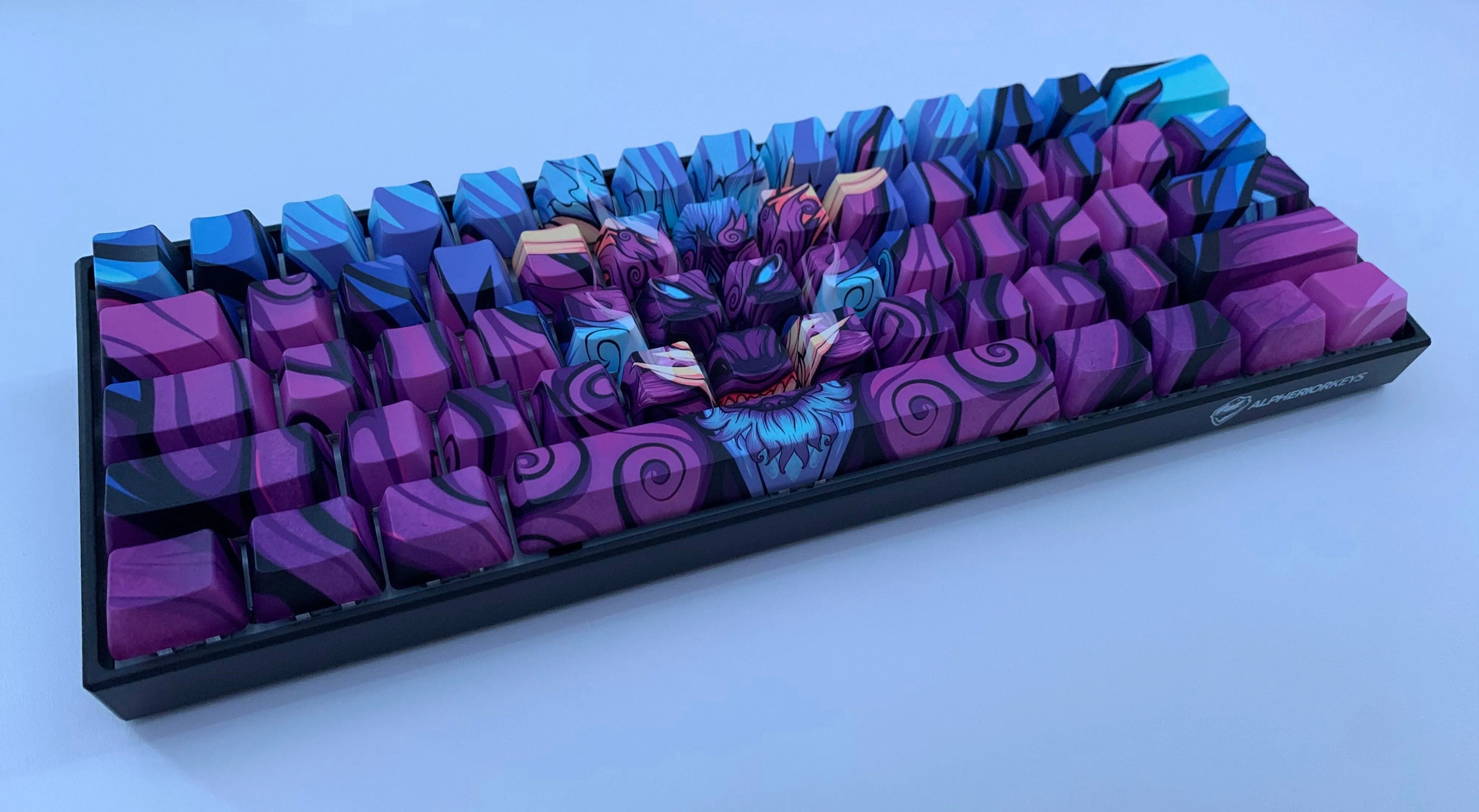 Purple Oni Dragon Keycap Set - Alpherior Keys