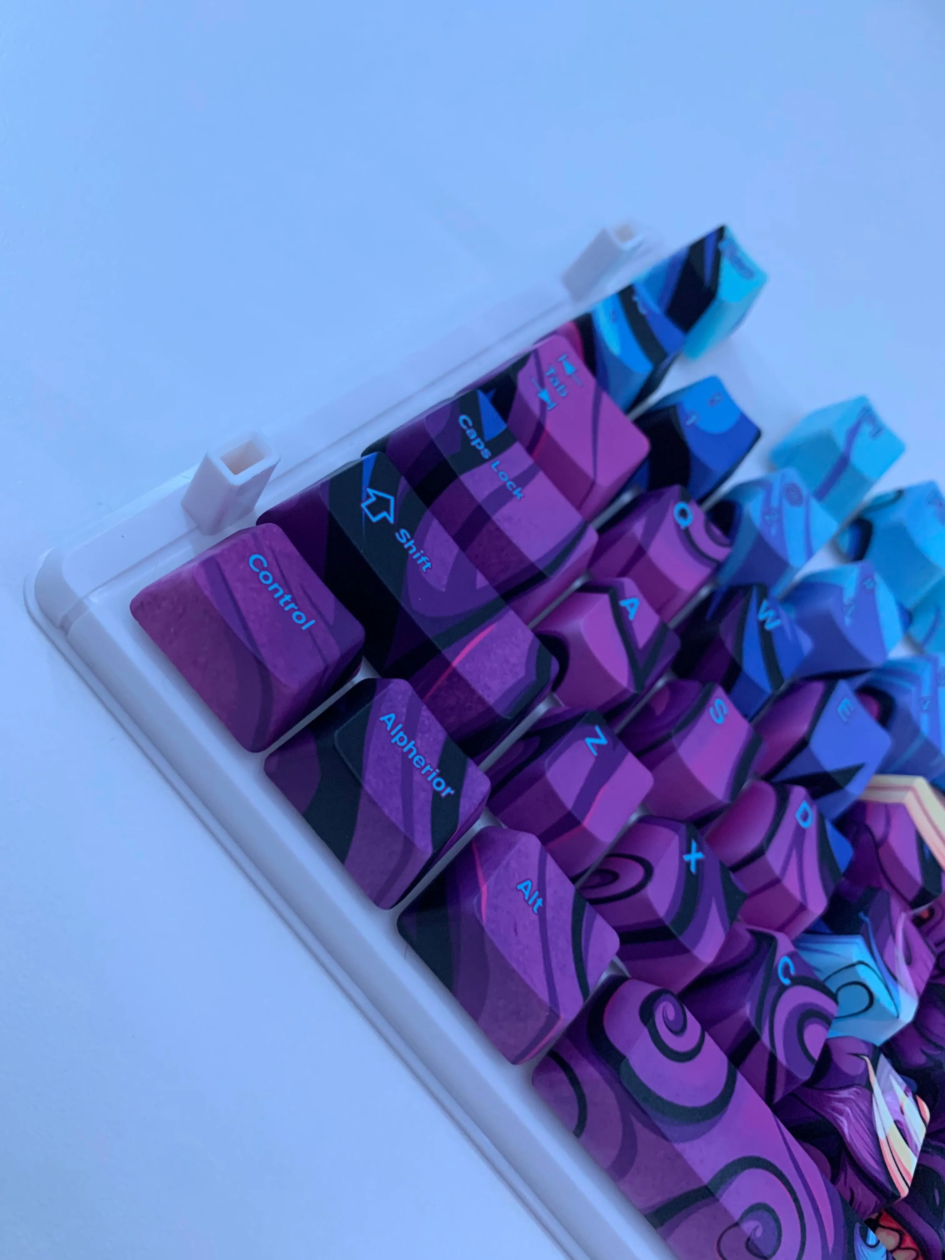 Purple Oni Dragon Keycap Set - Alpherior Keys