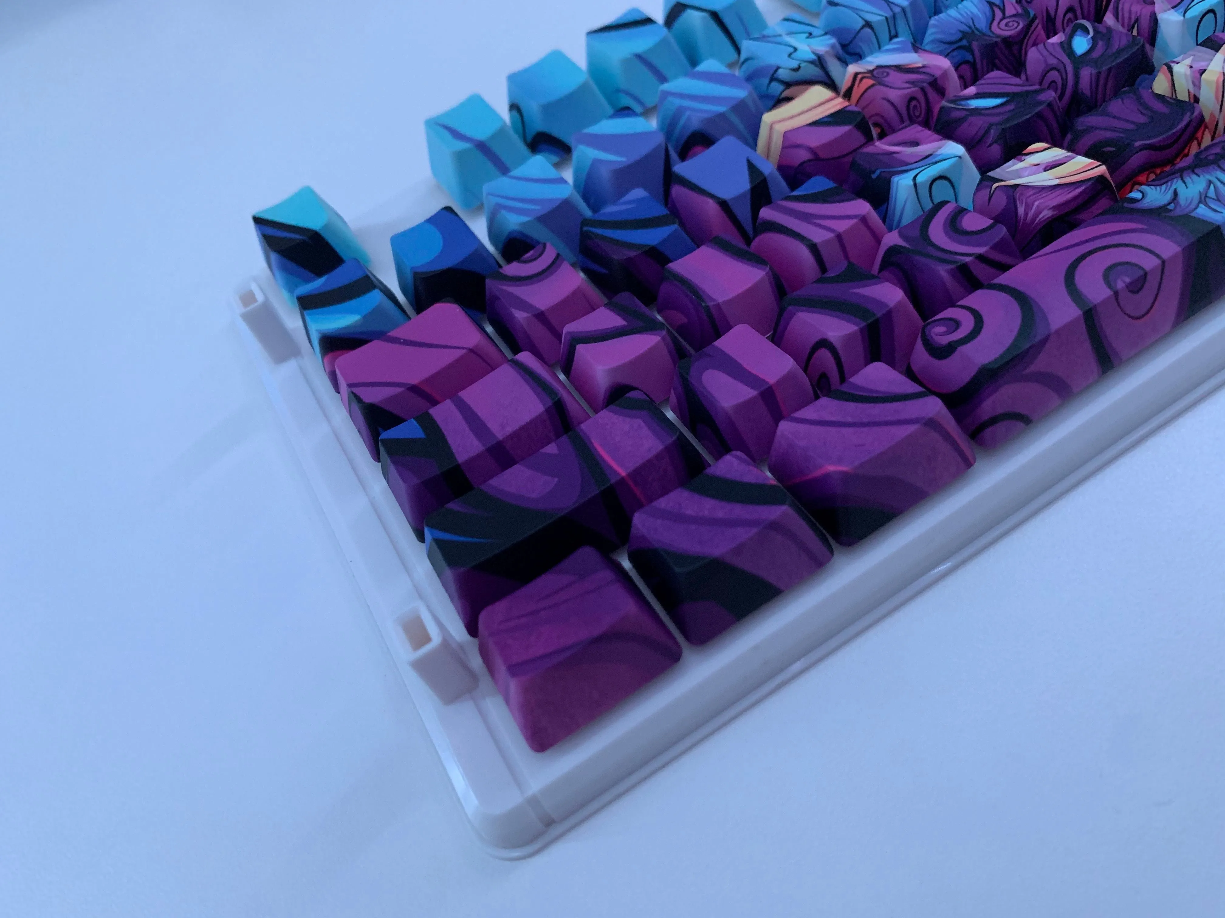 Purple Oni Dragon Keycap Set - Alpherior Keys