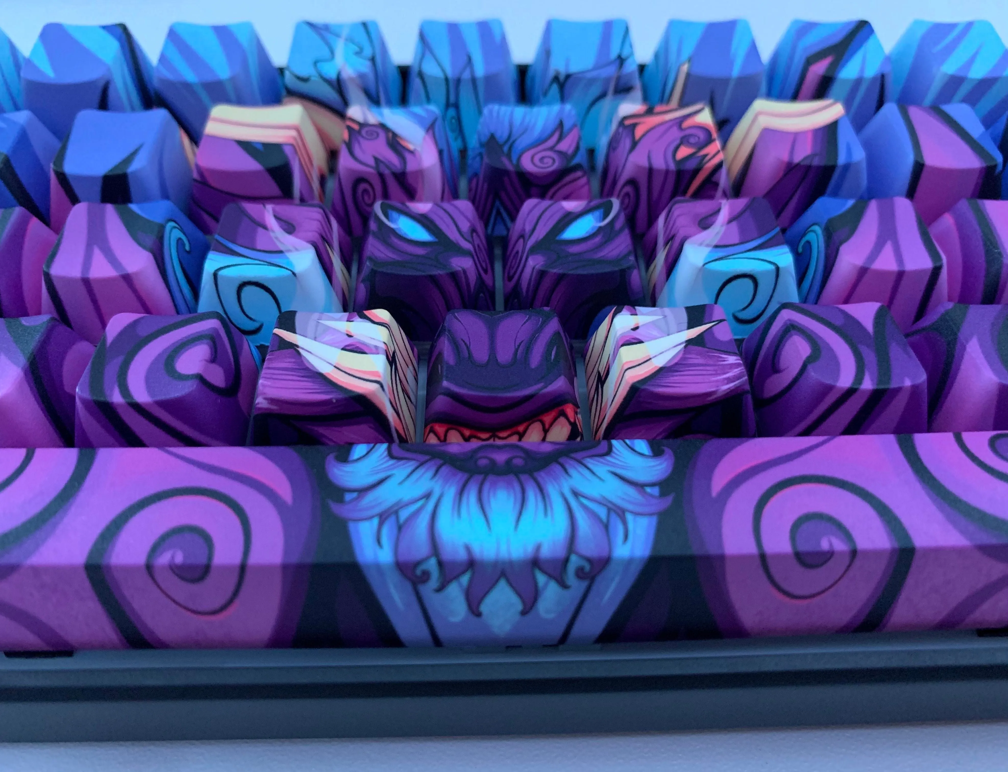 Purple Oni Dragon Keycap Set - Alpherior Keys