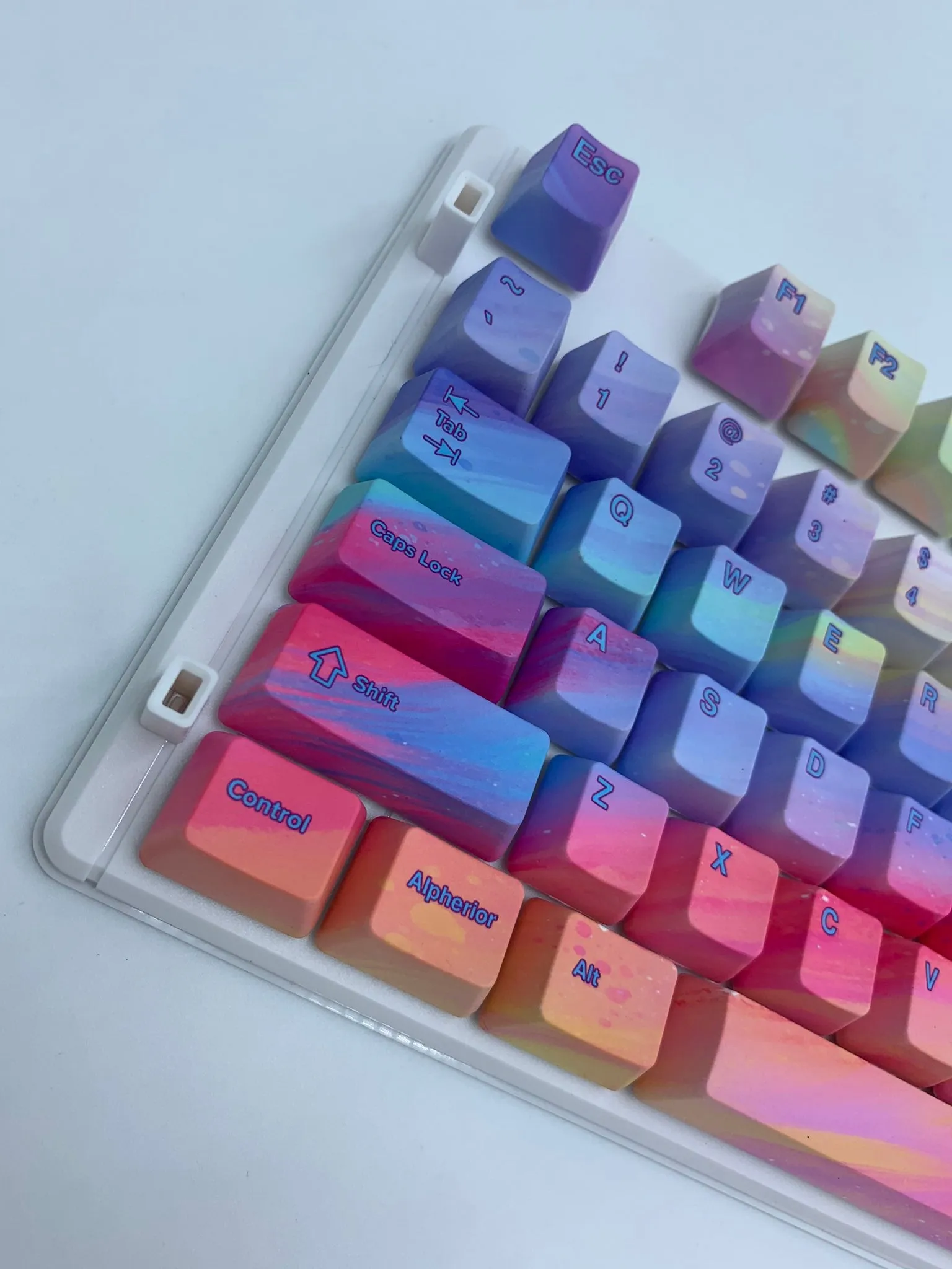 Rainbow Sherbet Keycap Set - Alpherior Keys