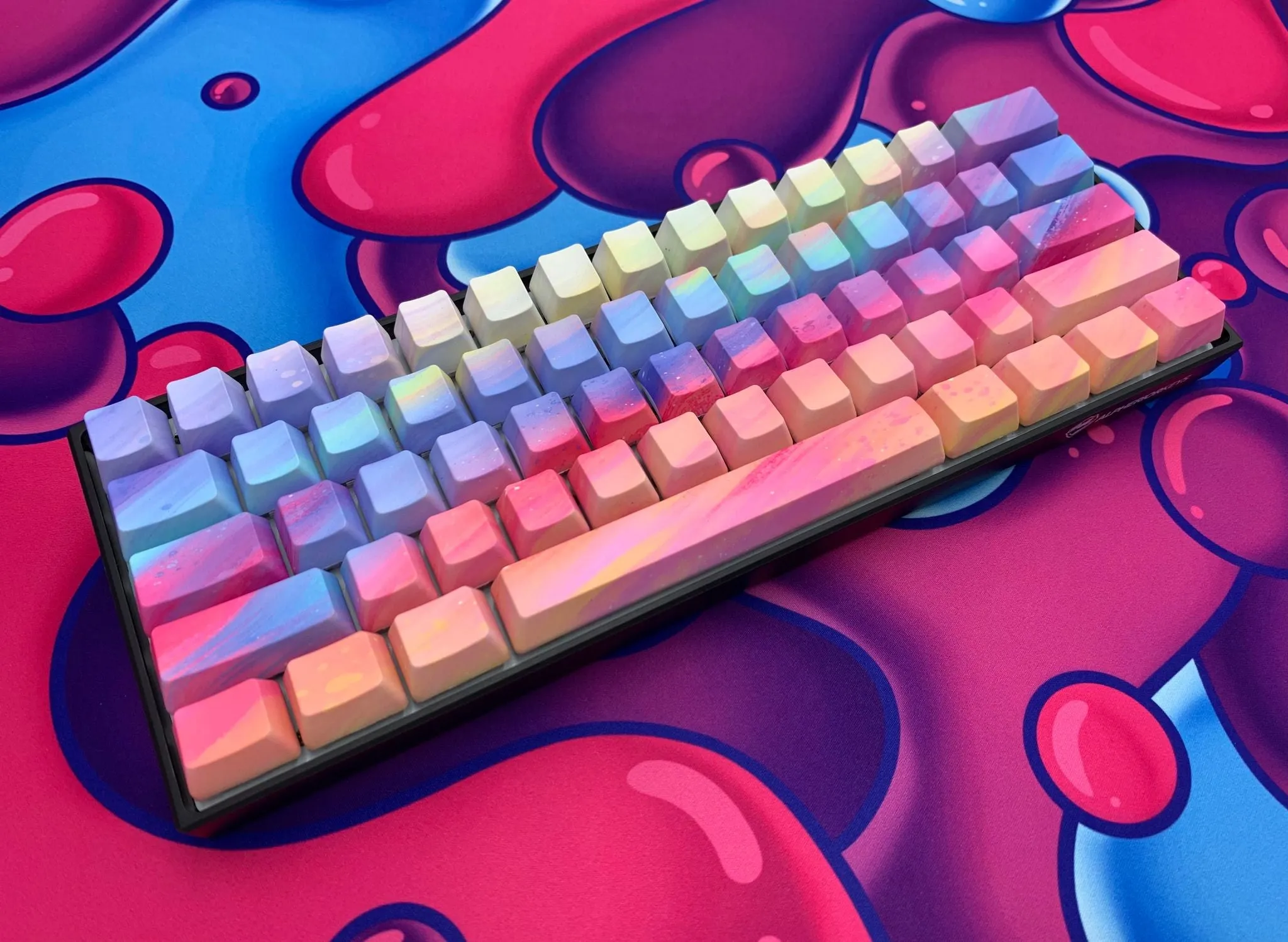 Rainbow Sherbet Keycap Set - Alpherior Keys