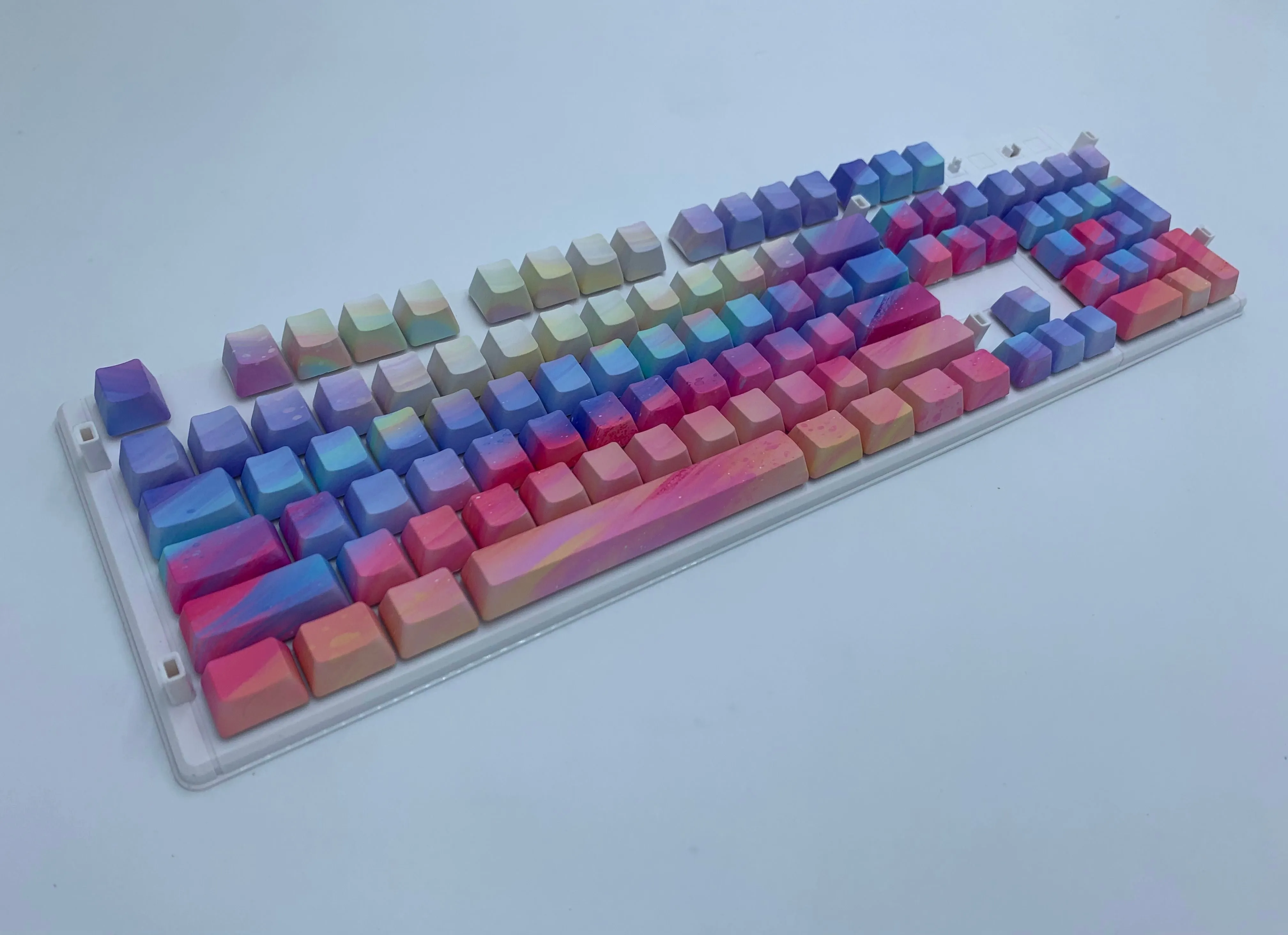 Rainbow Sherbet Keycap Set - Alpherior Keys