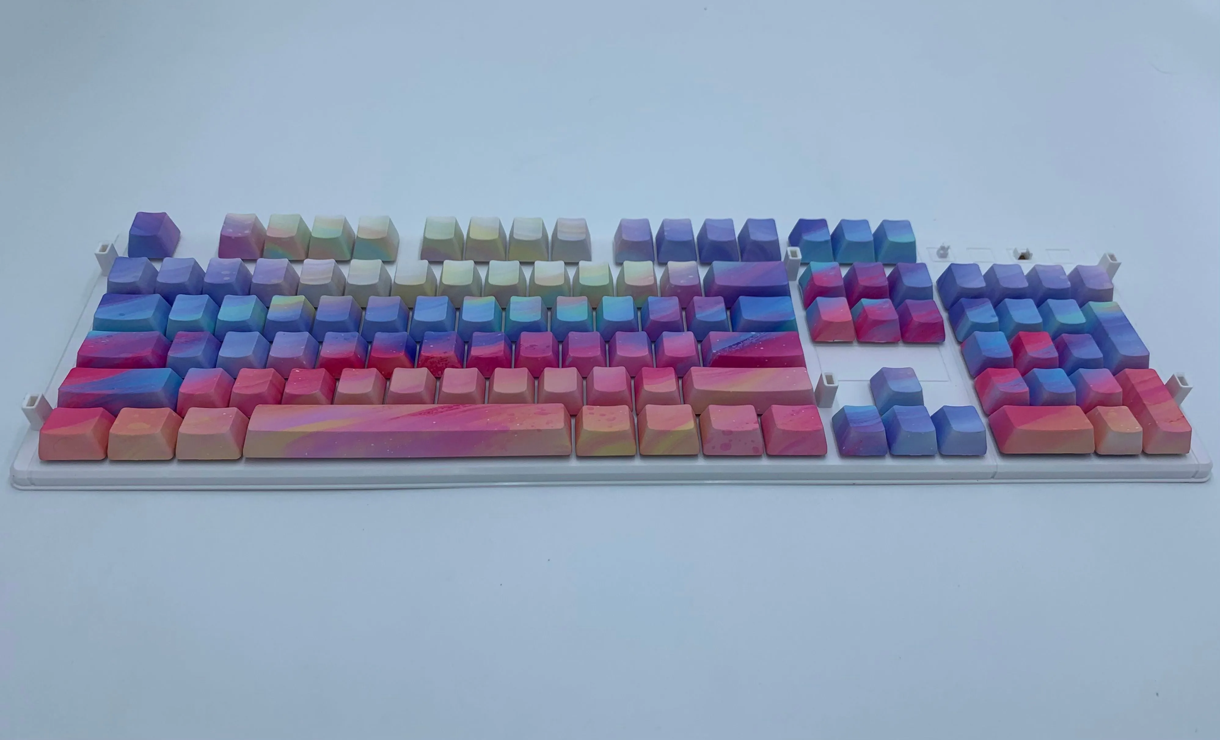 Rainbow Sherbet Keycap Set - Alpherior Keys