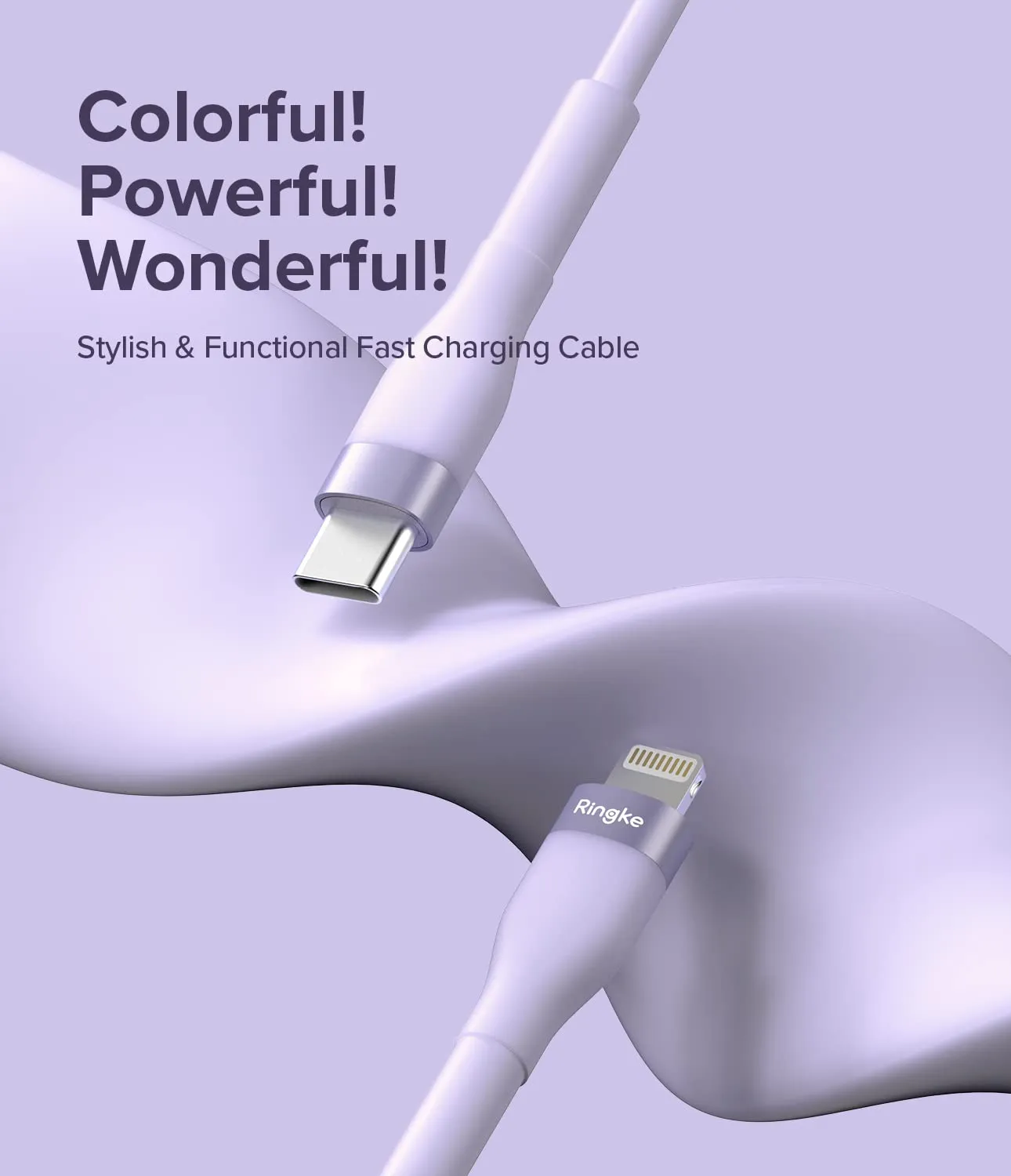 Ringke Fast Charging Pastel Cable USB Type-C to Lightning - (2m)