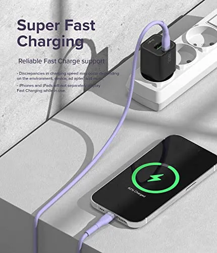 Ringke Fast Charging Pastel Cable USB Type-C to Lightning - Purple (1.2m)