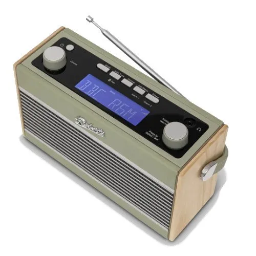 Roberts Rambler BTS DAB DAB  FM RDS Stereo Digital Radio with Bluetooth Alarms and ECO Power Saving Mode Leaf Green