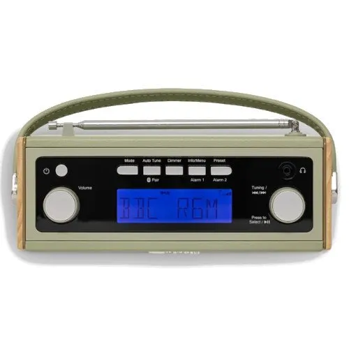 Roberts Rambler BTS DAB DAB  FM RDS Stereo Digital Radio with Bluetooth Alarms and ECO Power Saving Mode Leaf Green