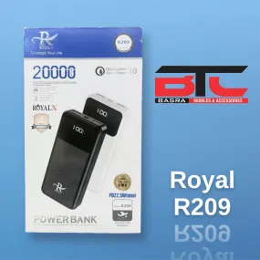 Royal R209 20000Mah power bank 22.5w