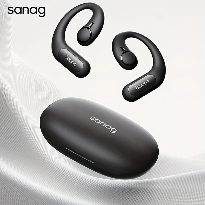 Sanag Z63 Open Ear Air Conduction Headphone Wireless 5.3 Earphone Sports Fitness Running Earbuds 18-Hour Battery Life