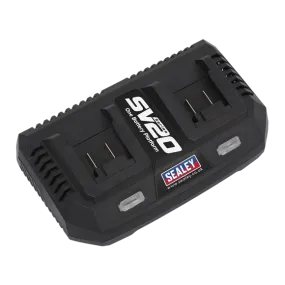 Sealey CP20VMC2 Dual Battery Charger 20V Lithium-ion for SV20 Series