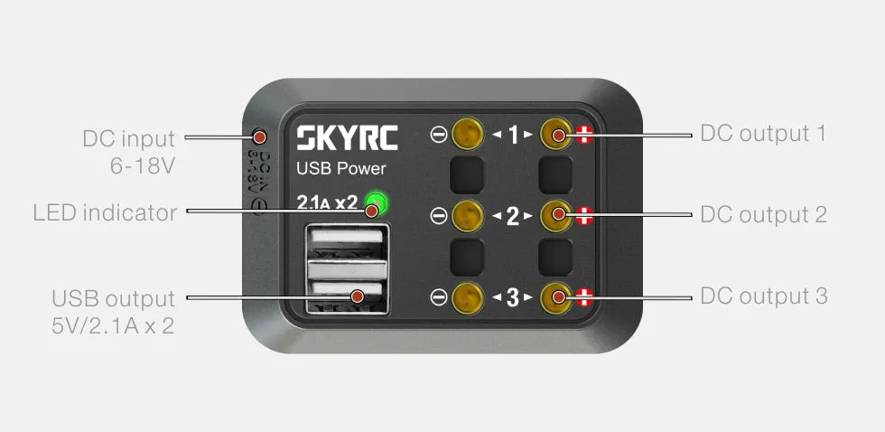 Sky Rc DC Power Distribution w/banana plug SK-600114-01