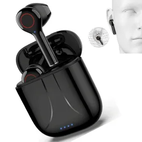 SMAXPLUS™ Waterproof HD Bluetooth Earbuds: Charging Case & Mic (iOS/Android Wireless Earphones)