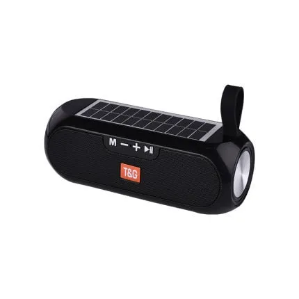 Solar Powered Bluetooth Speaker | Outdoor Waterproof Speaker | Solar FM Radio | Built-in Microphone for Hands Free Call