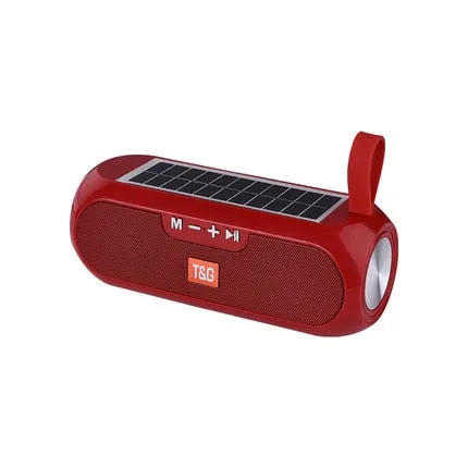 Solar Powered Bluetooth Speaker | Outdoor Waterproof Speaker | Solar FM Radio | Built-in Microphone for Hands Free Call