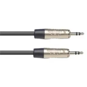 Stagg N Series Stereo Audio Cable - Male Mini Jack to Male Mini Jack - 2m/6ft