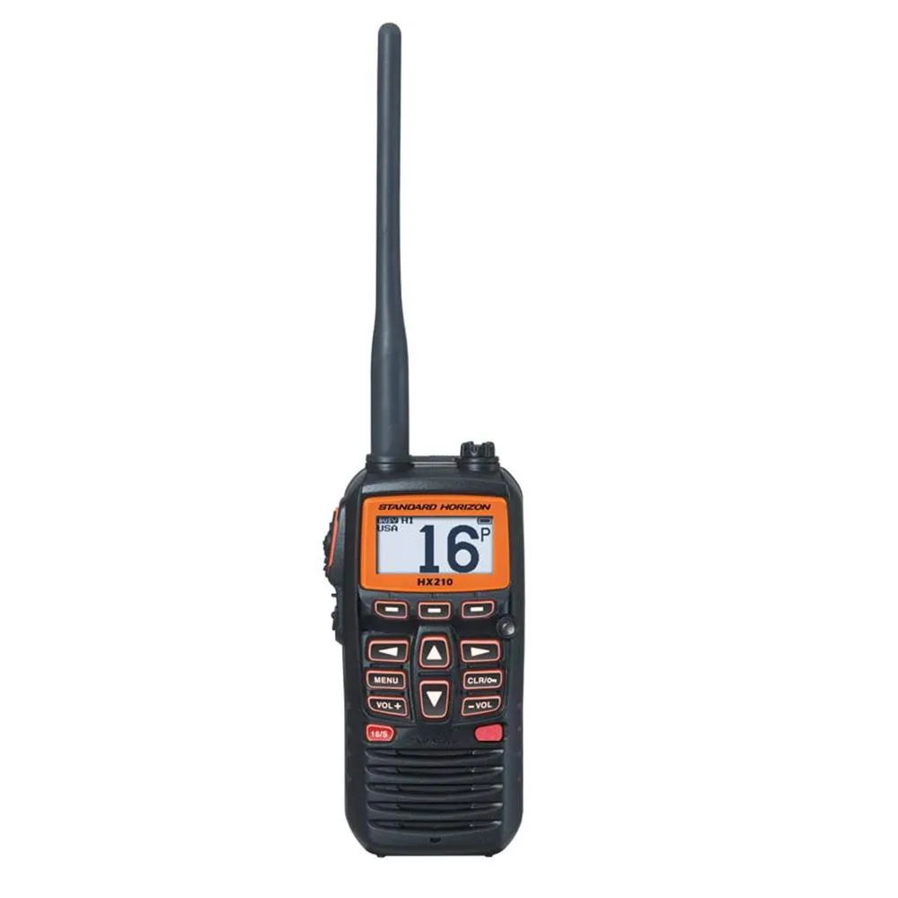 Standard Horizon HX210 6W Floating Handheld Marine VHF Transceiver