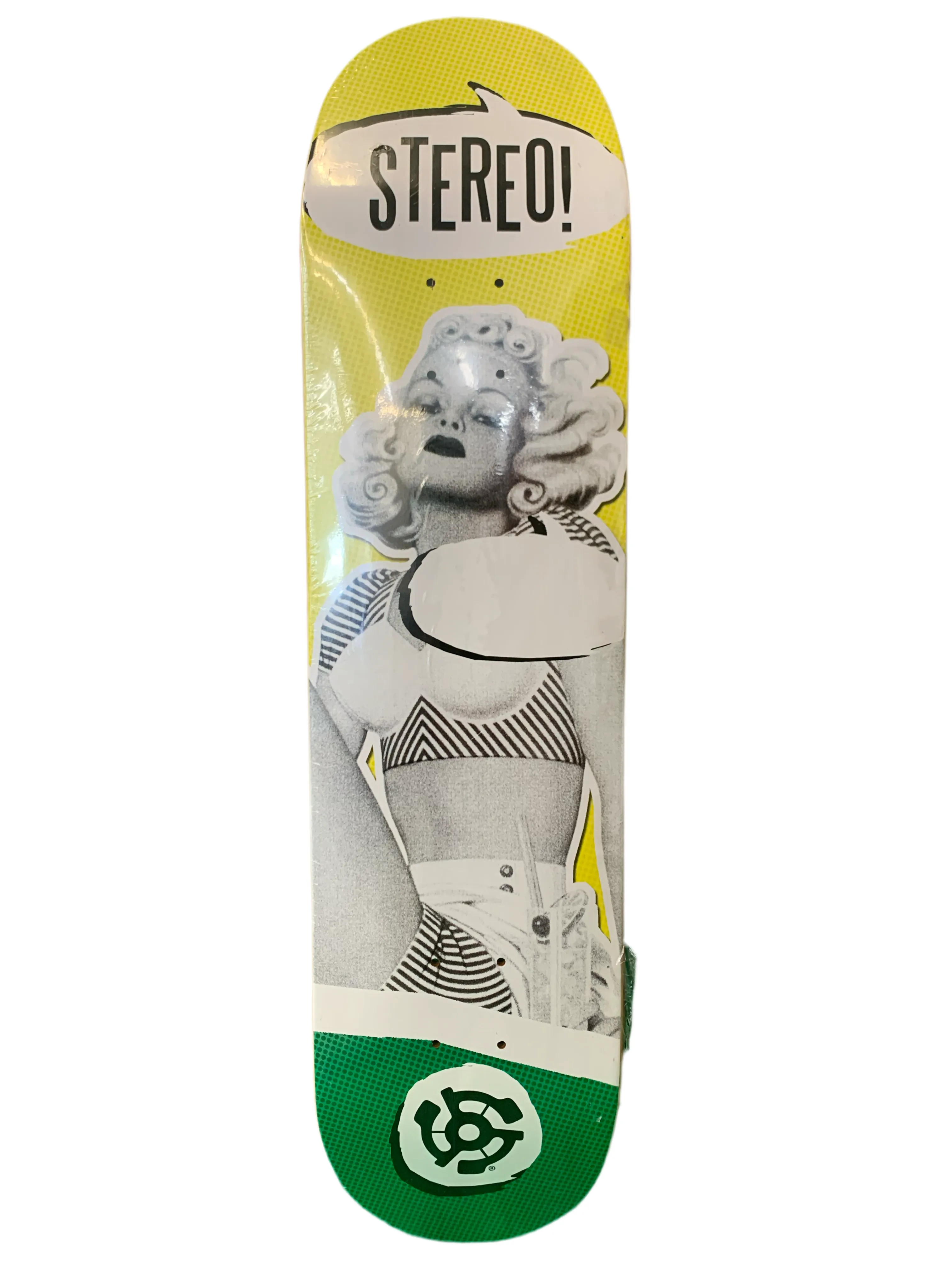 Stereo Speechless Yellow/Green 8" Classic Skateboard Deck