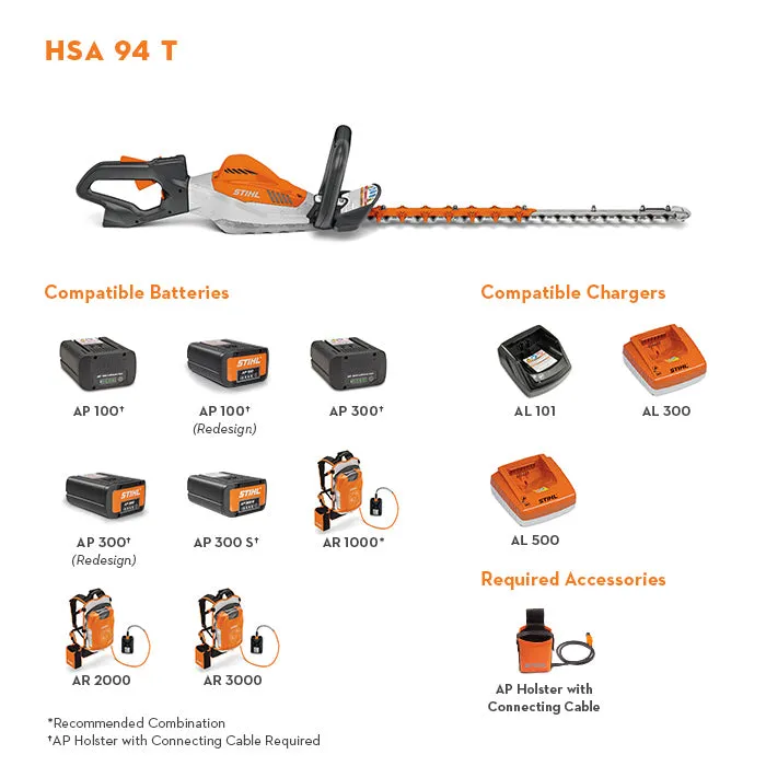 STIHL HSA 94 T Battery Hedge Trimmer