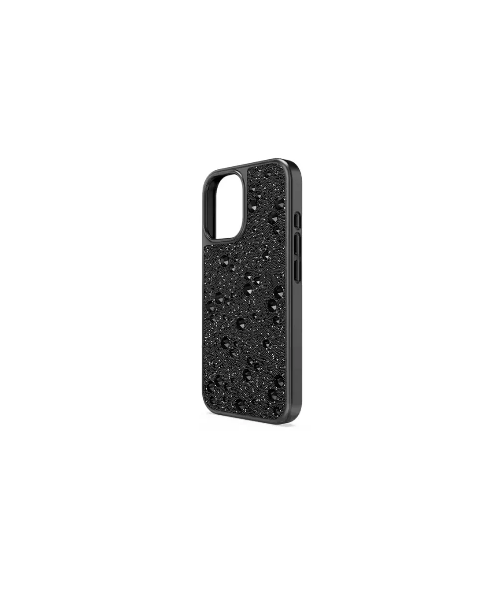 SWAROVSKI HIGH SMARTPHONE CASE, SCATTERED DESIGN IPHONE® 16, BLACK