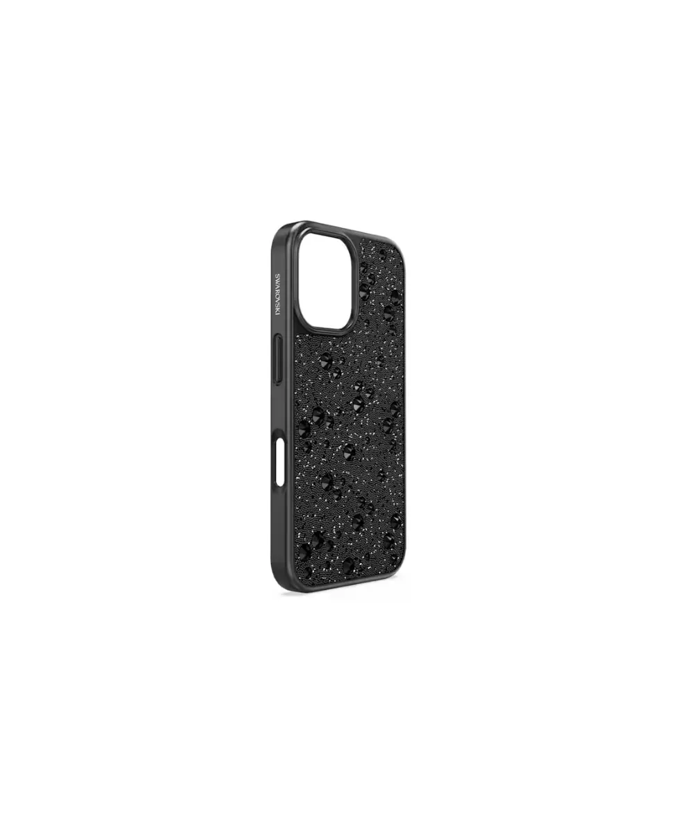 SWAROVSKI HIGH SMARTPHONE CASE, SCATTERED DESIGN IPHONE® 16, BLACK