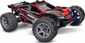 Traxxas Rustler 4x4 1/10 BL-2s Brushless Stadium Truck w/No Batt/Charger (Red)