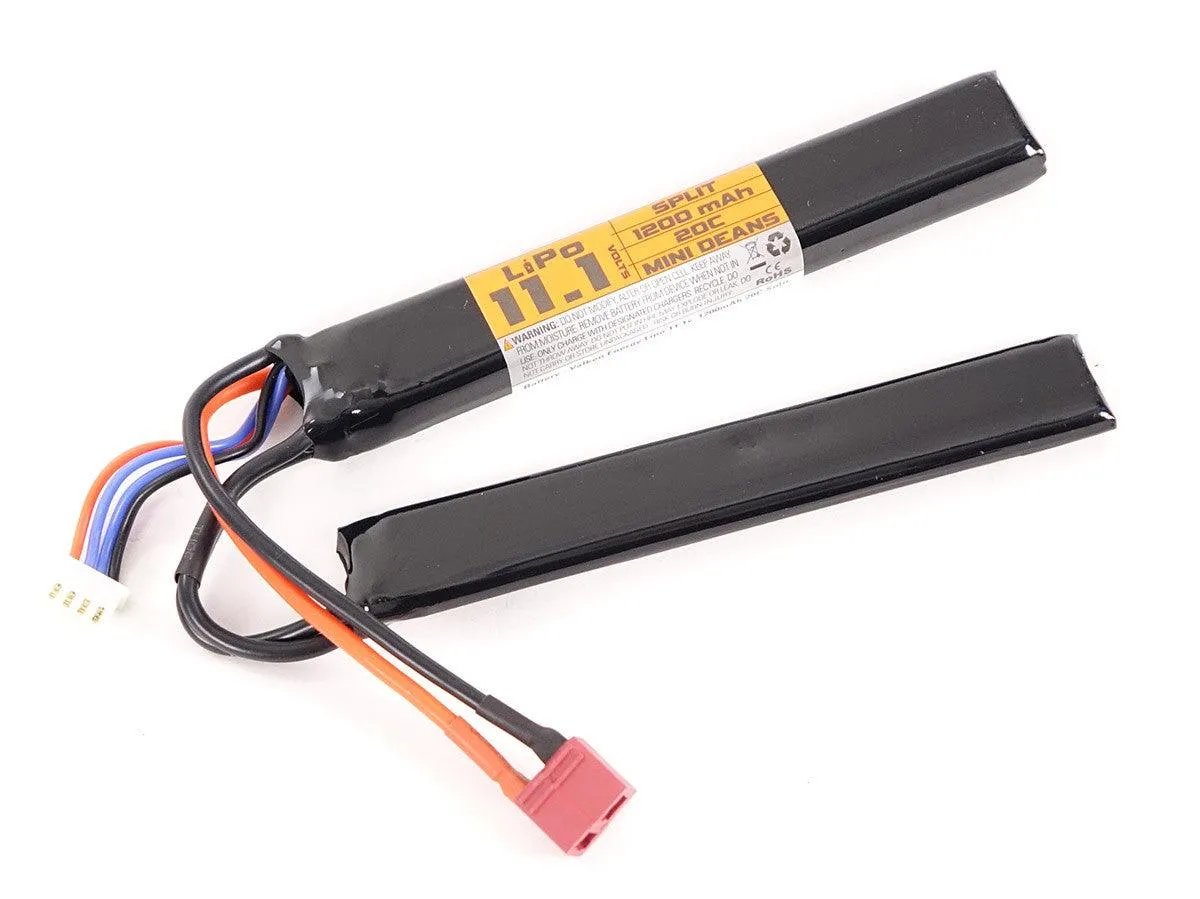 Valken 11.1v 1200mAh Nun-chuck Lipo Battery - Deans