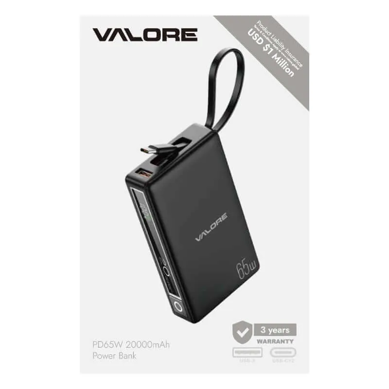 Valore PD65W 20000mAh Power Bank (PD35)