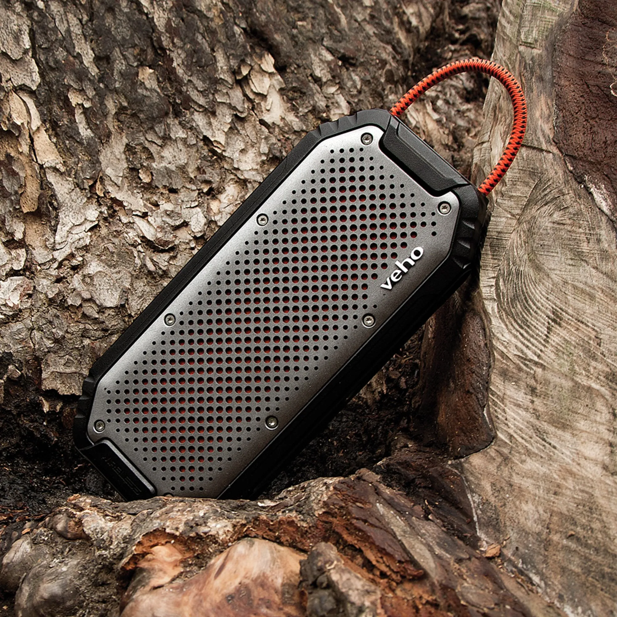 Veho MX-1 Water Resistant Rugged Bluetooth wireless Speaker with built-in power bank