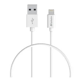 Verbatim Essentials Charge & Sync Lightning Cable 1mt - White