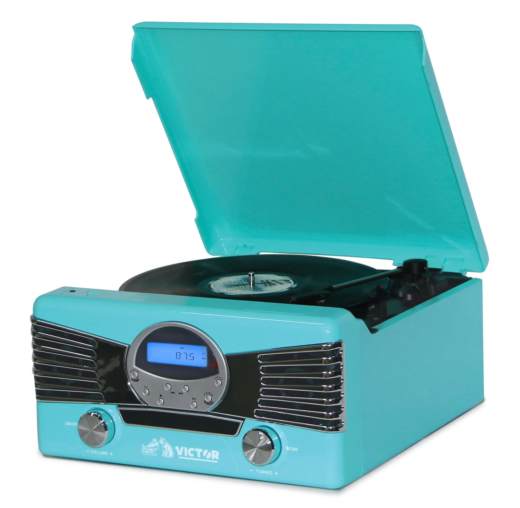 Victor Audio Victor Diner 7-in-1 Turntable Music Center