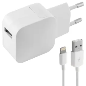 Wall Charger   MFI Certified Lightning Cable KSIX Apple-compatible 2.4A USB iPhone