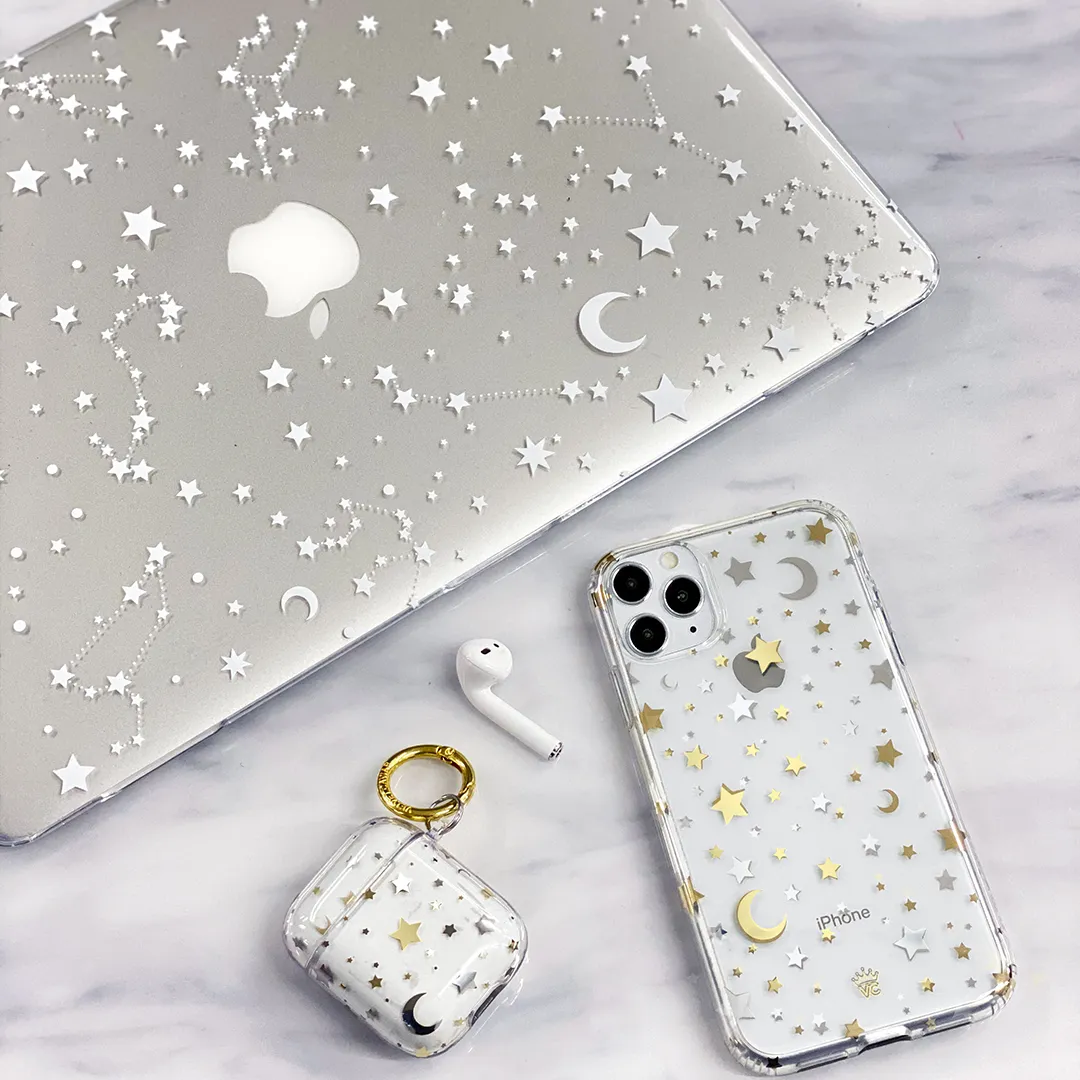 White Stars MacBook Case