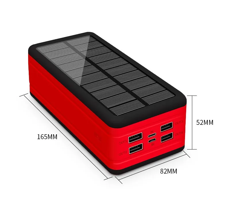 Wireless Waterproof Power Solar Bank 99000mAh For Phone