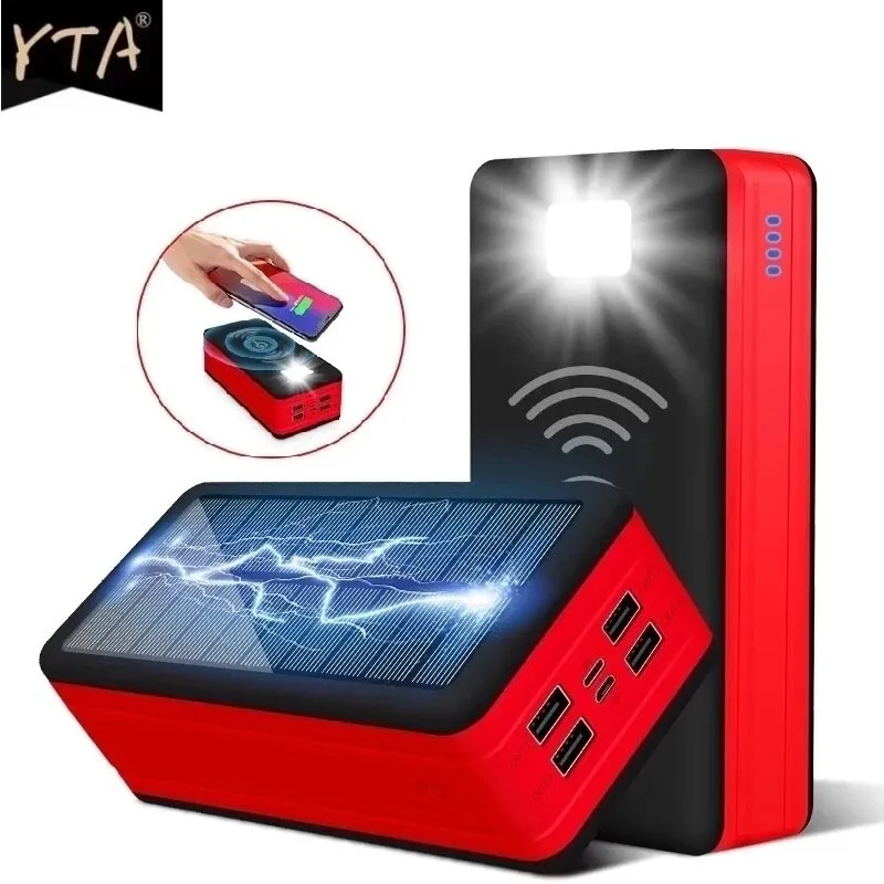 Wireless Waterproof Power Solar Bank 99000mAh For Phone