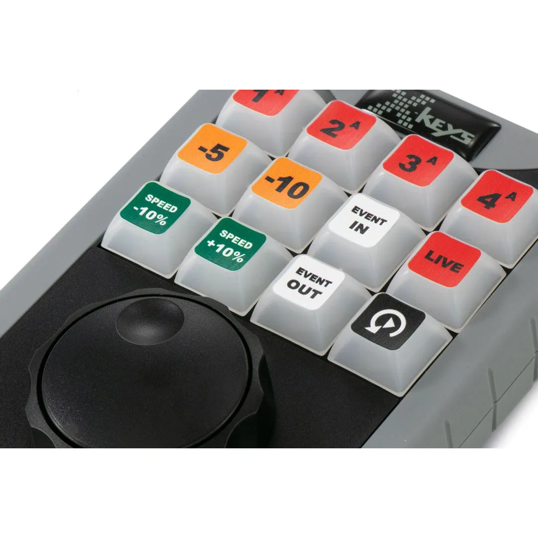 X-keys XK-12 Mini Replay Controller Jog and Shuttle Keypad