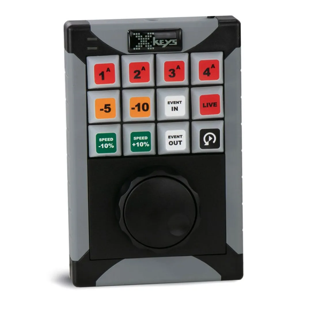 X-keys XK-12 Mini Replay Controller Jog and Shuttle Keypad