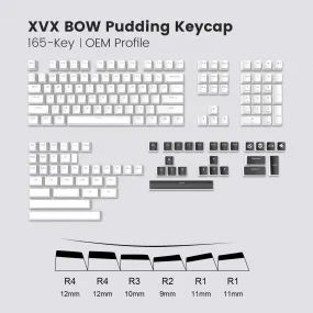 XVX Pudding V2 OEM Profile 165-Key PBT Keycap (10 Colors)