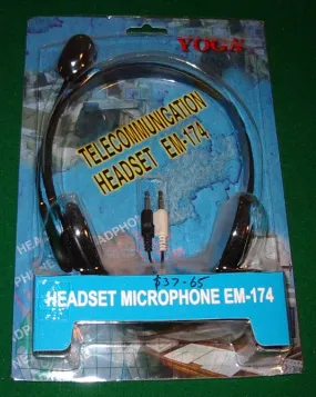 Yoga Telecommunications Headset & Microphone - Part # EM174