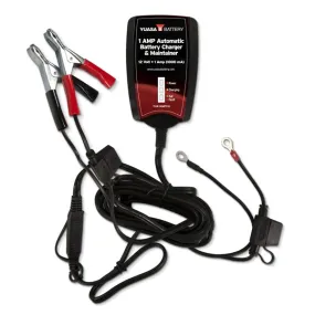 Yuasa Battery Charger & Maintainer Automatic 1A 010926